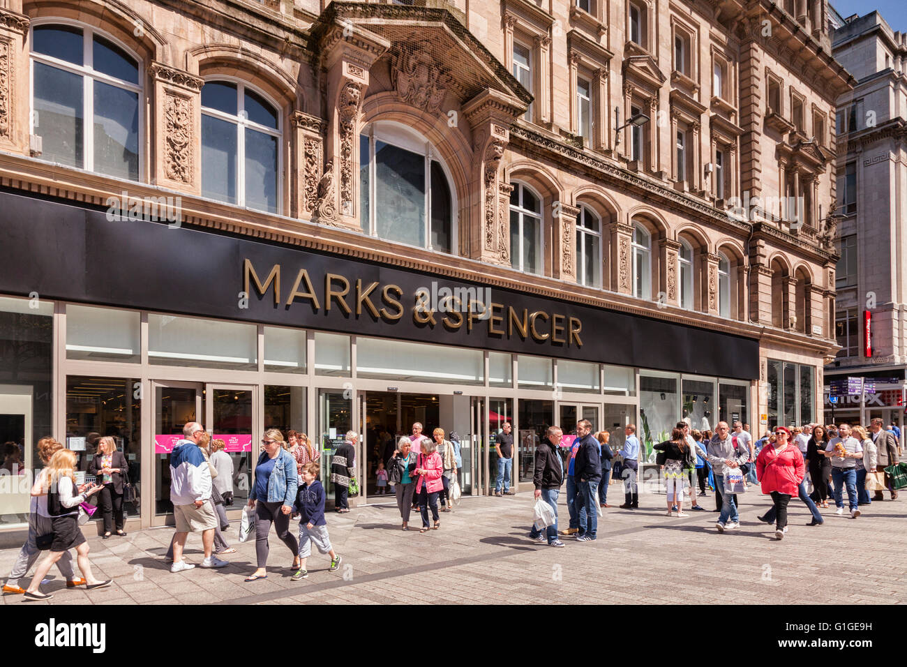 Marks & Spencer, Church Street, Liverpool, Inglaterra, Reino Unido. Foto de stock