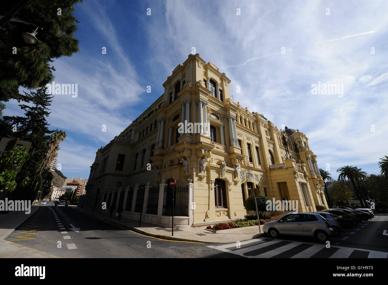 Ayuntamiento, Málaga Foto de stock