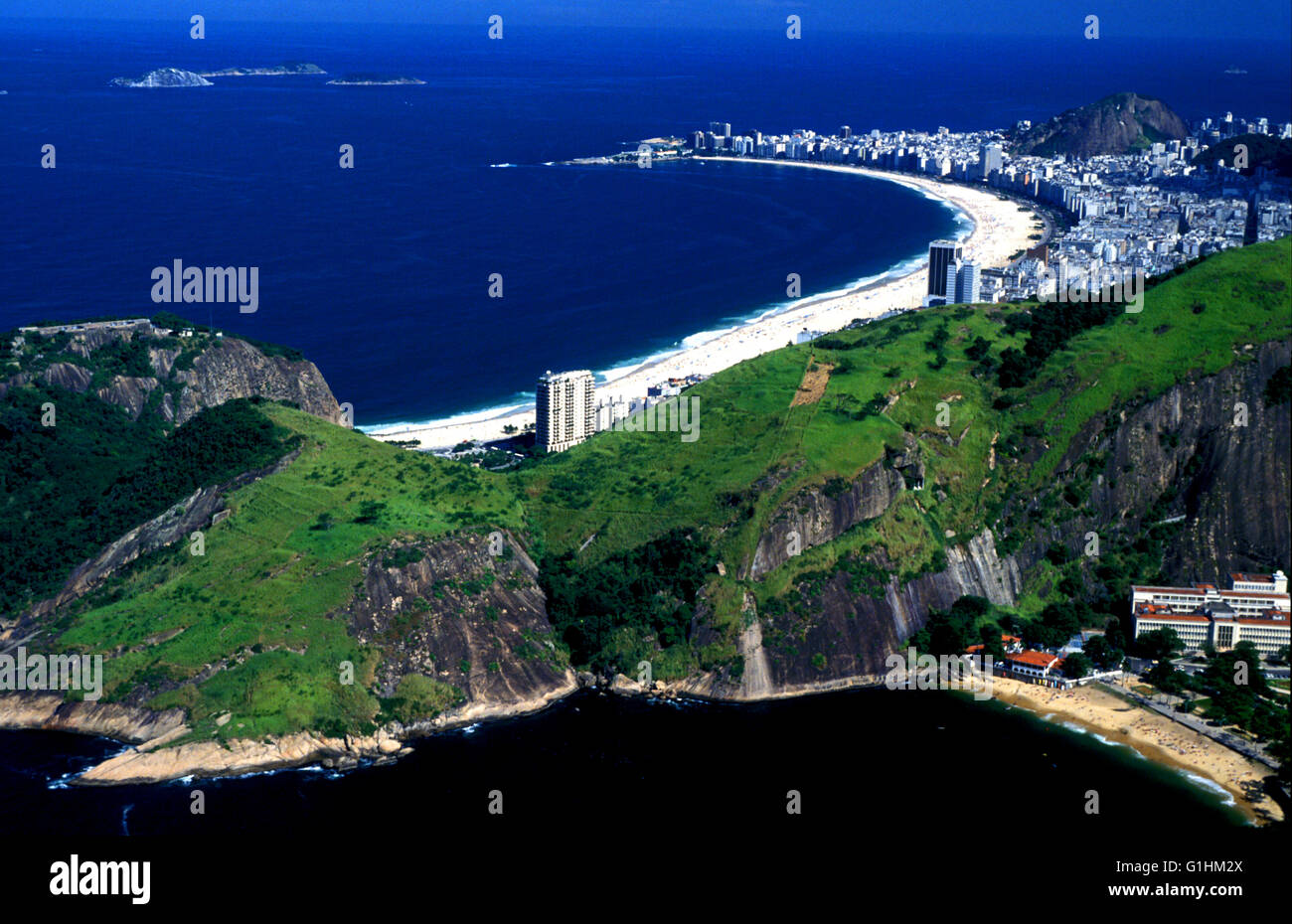 Copacabana de sugarloaf, Río de Janeiro, Brasil Foto de stock