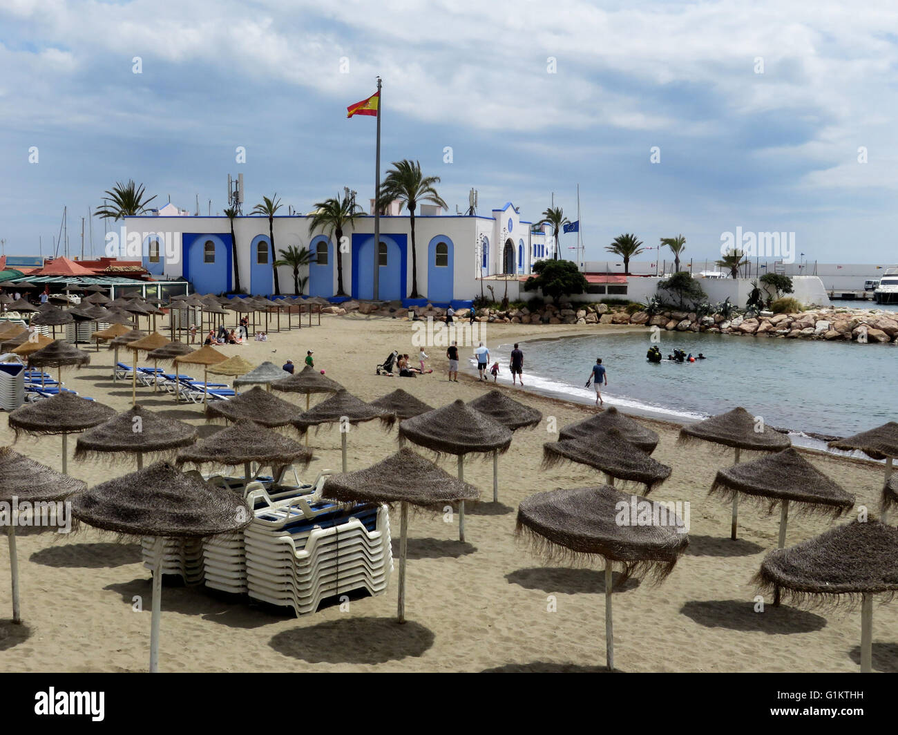 La playa de Marbella españa Foto de stock