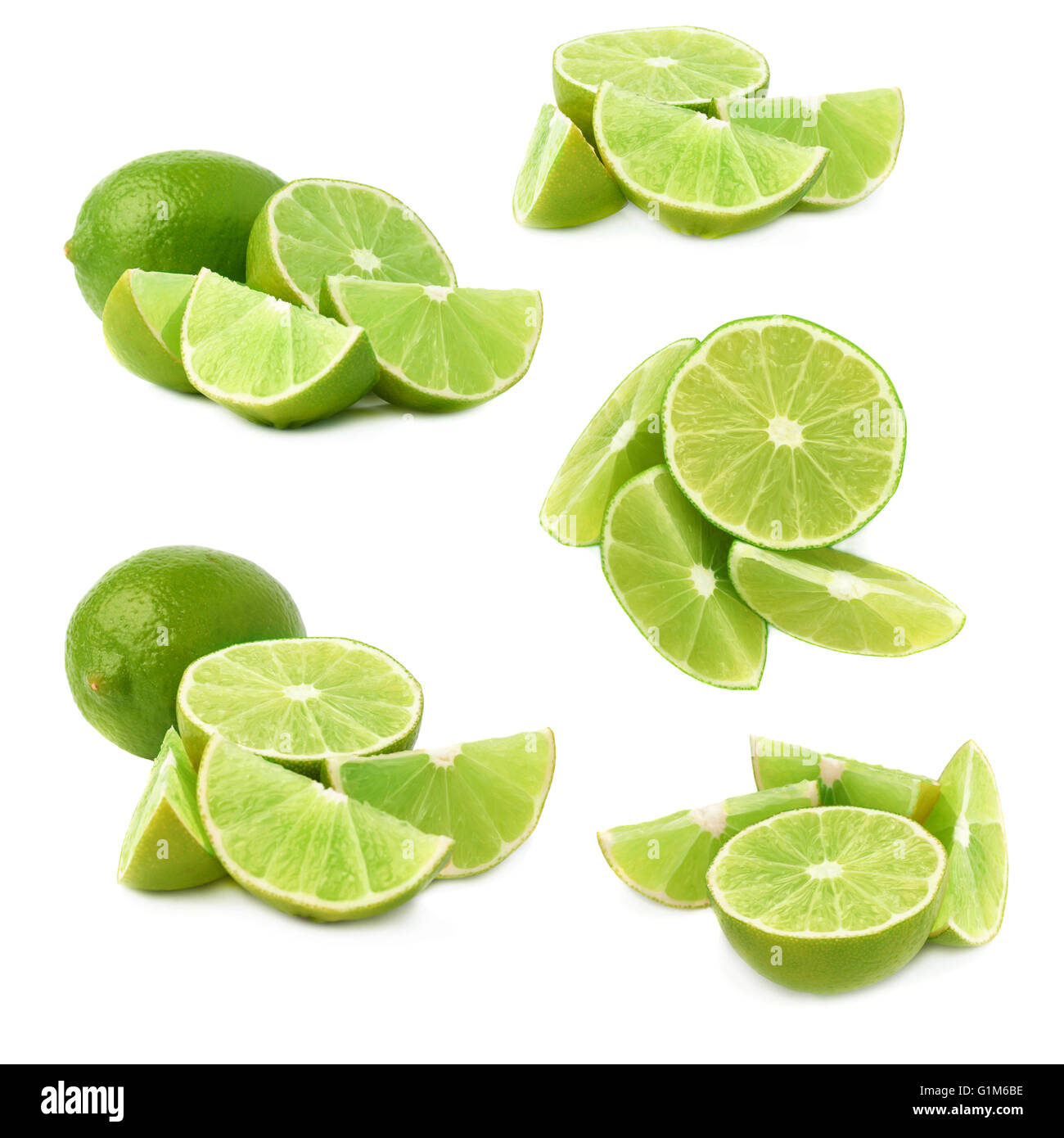 Cal sirve fruta Composición aislados sobre el fondo blanco, conjunto de