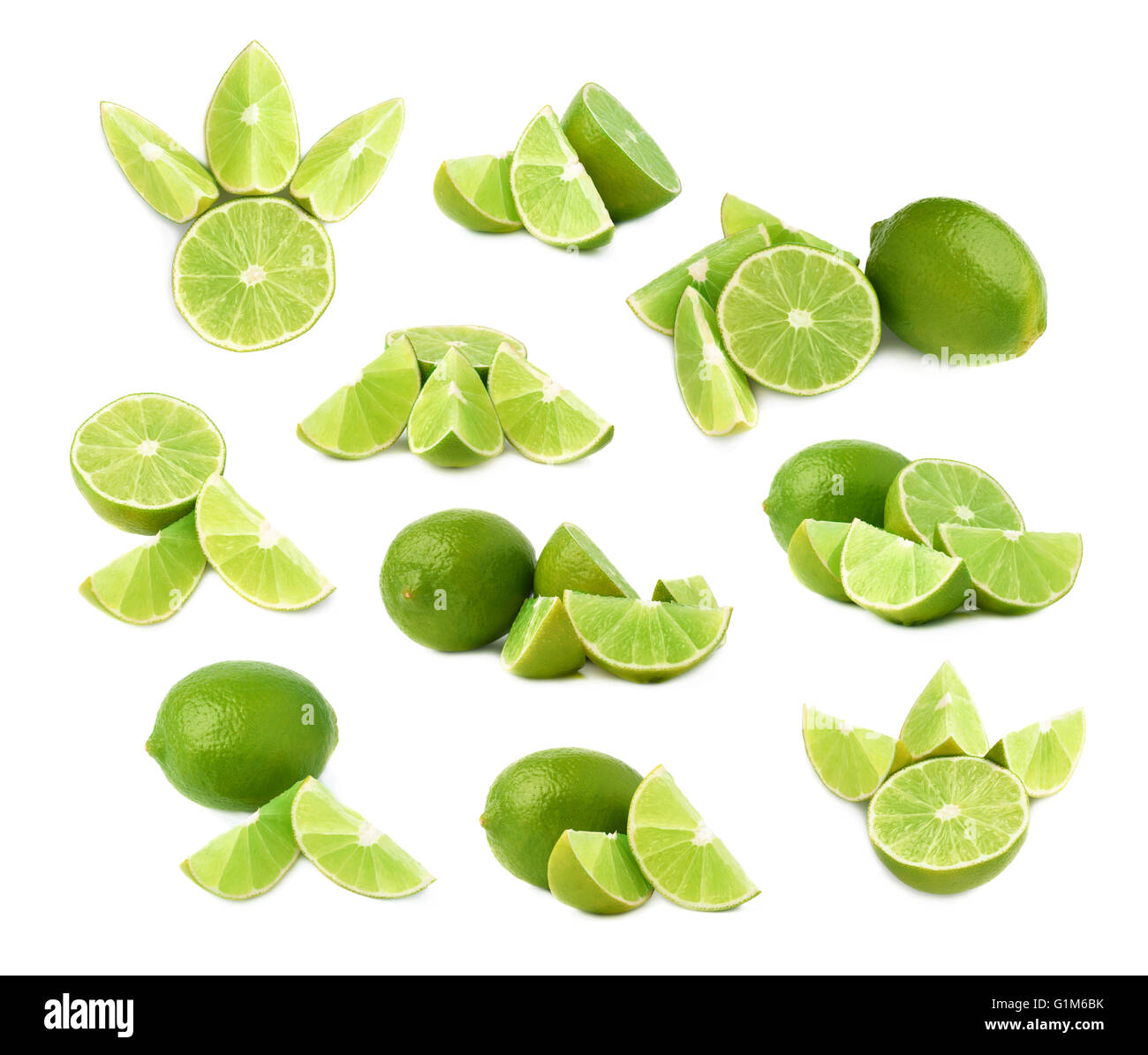 Cal sirve fruta Composición aislados sobre el fondo blanco, conjunto de