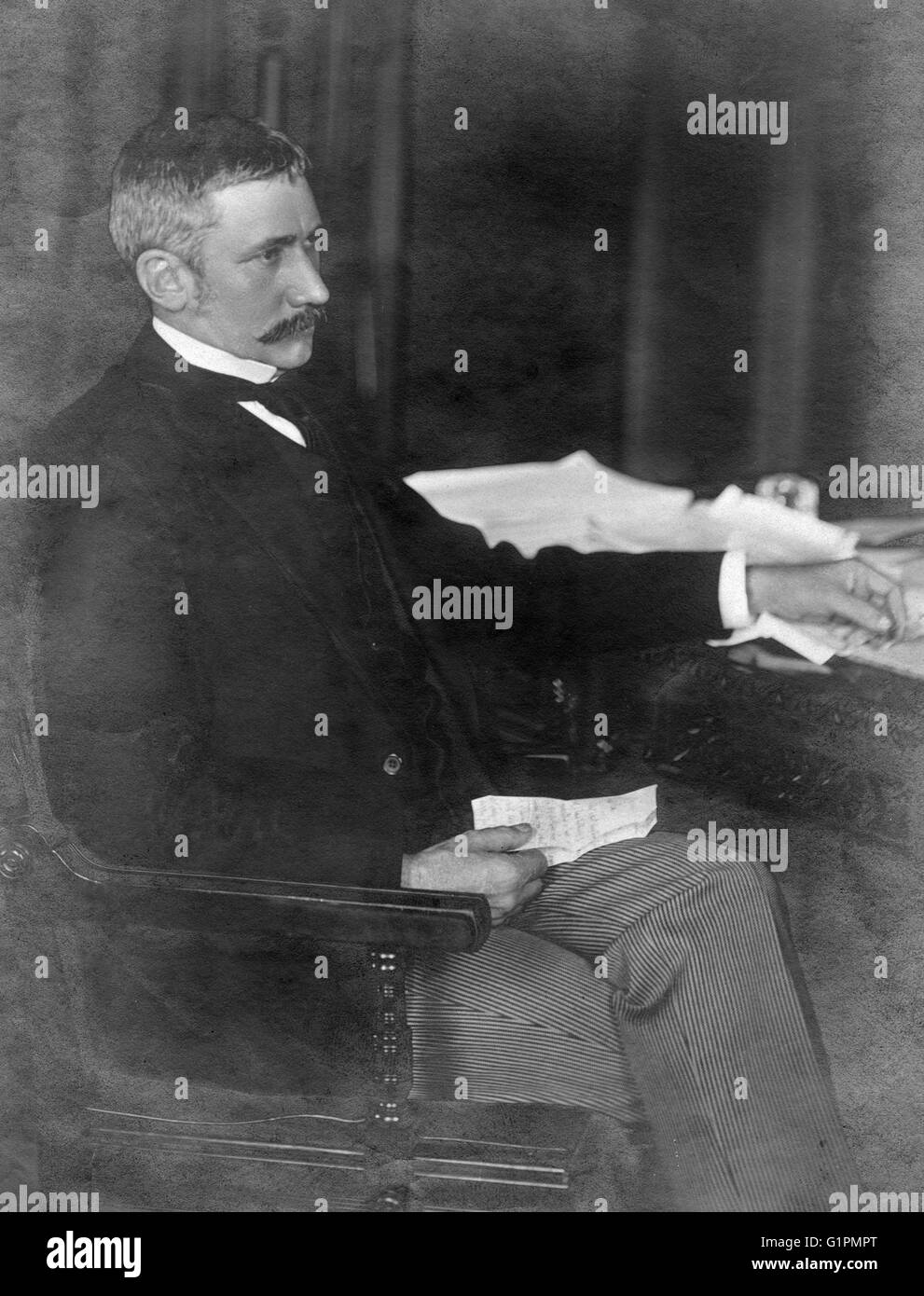 ELIHU ROOT (1845-1937). El estadista estadounidense. Fotografía, c1900. Foto de stock