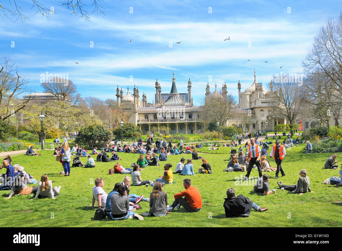 Jardines Royal Pavilion, Brighton, East Sussex, Inglaterra, Reino Unido. Foto de stock