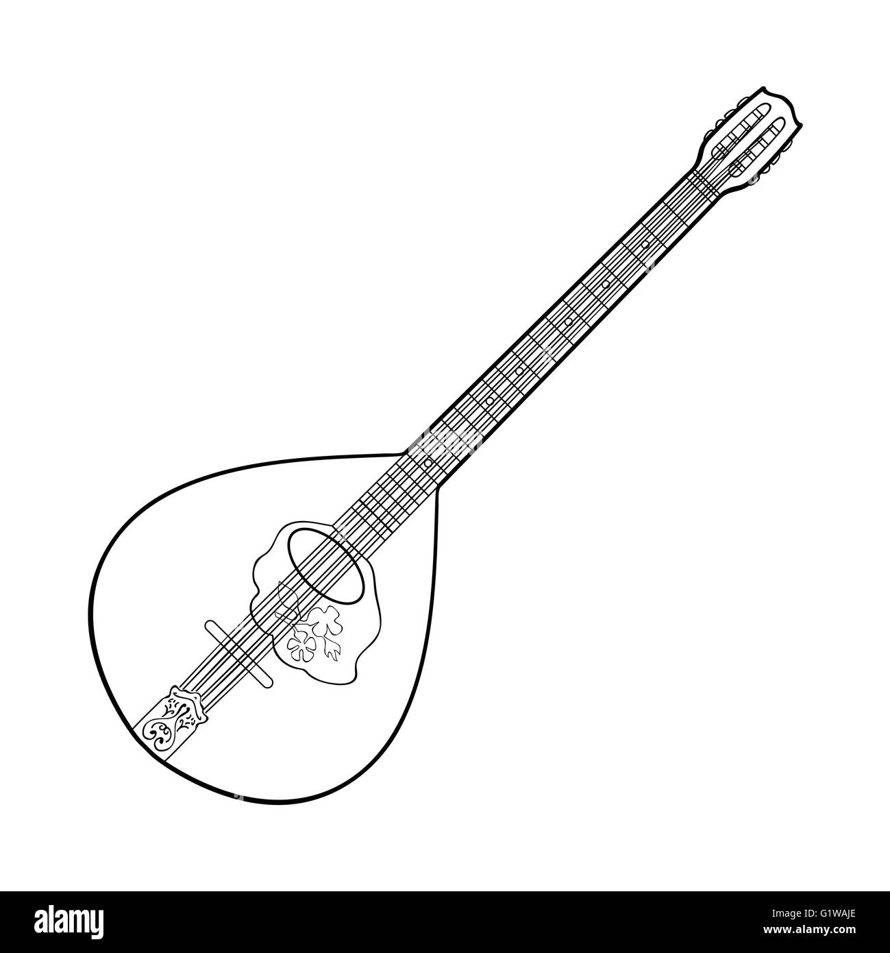 Bouzouki traditional Imágenes vectoriales de stock Alamy
