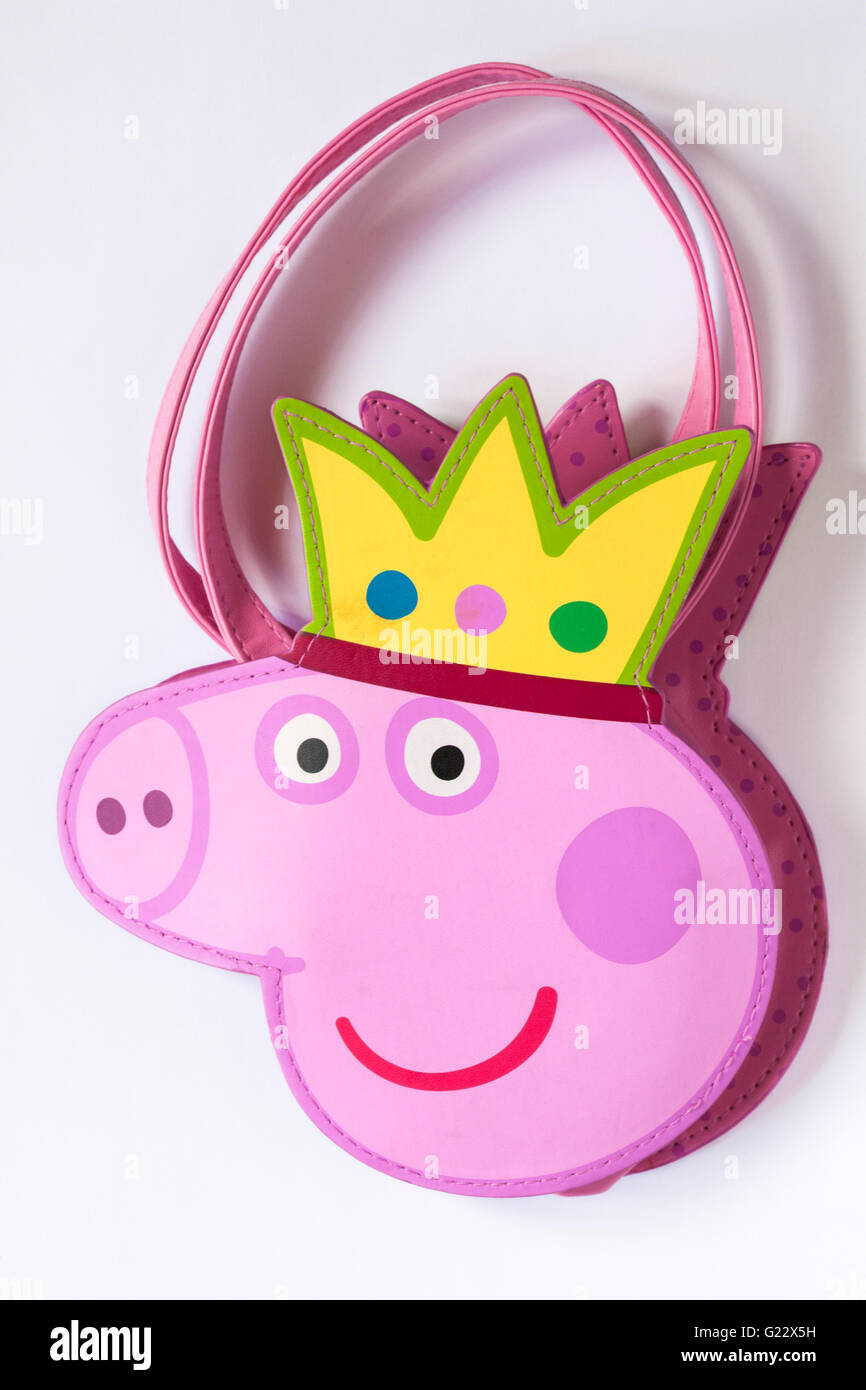 Peppa Pig bolsa para niños bolsa para niños bolsa para niñas aislado en  fondo blanco Fotografía de stock - Alamy