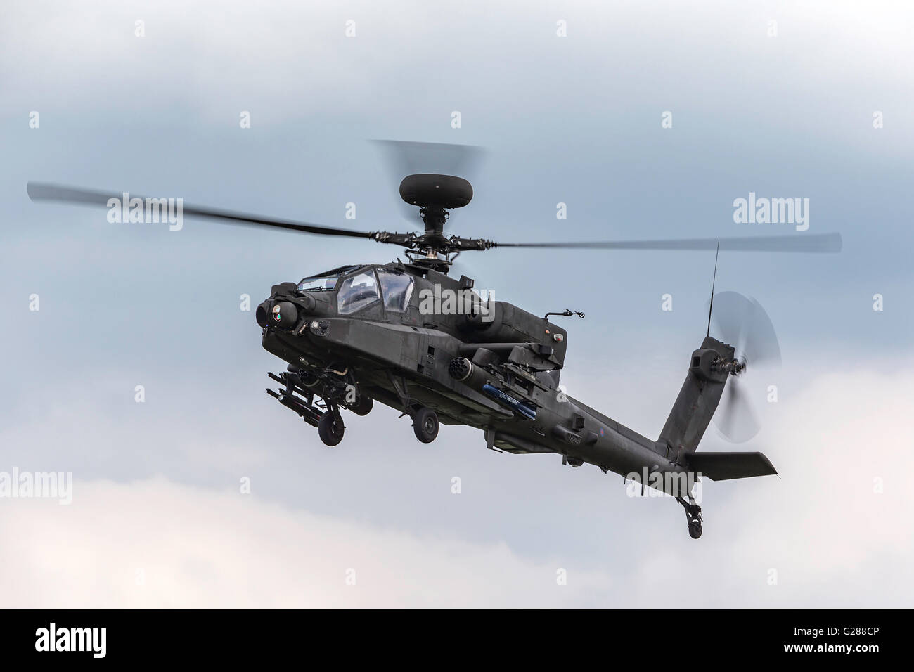 Army Air Corps Westland WAH-64D Apache helicóptero de ataque de arcos largos. Foto de stock