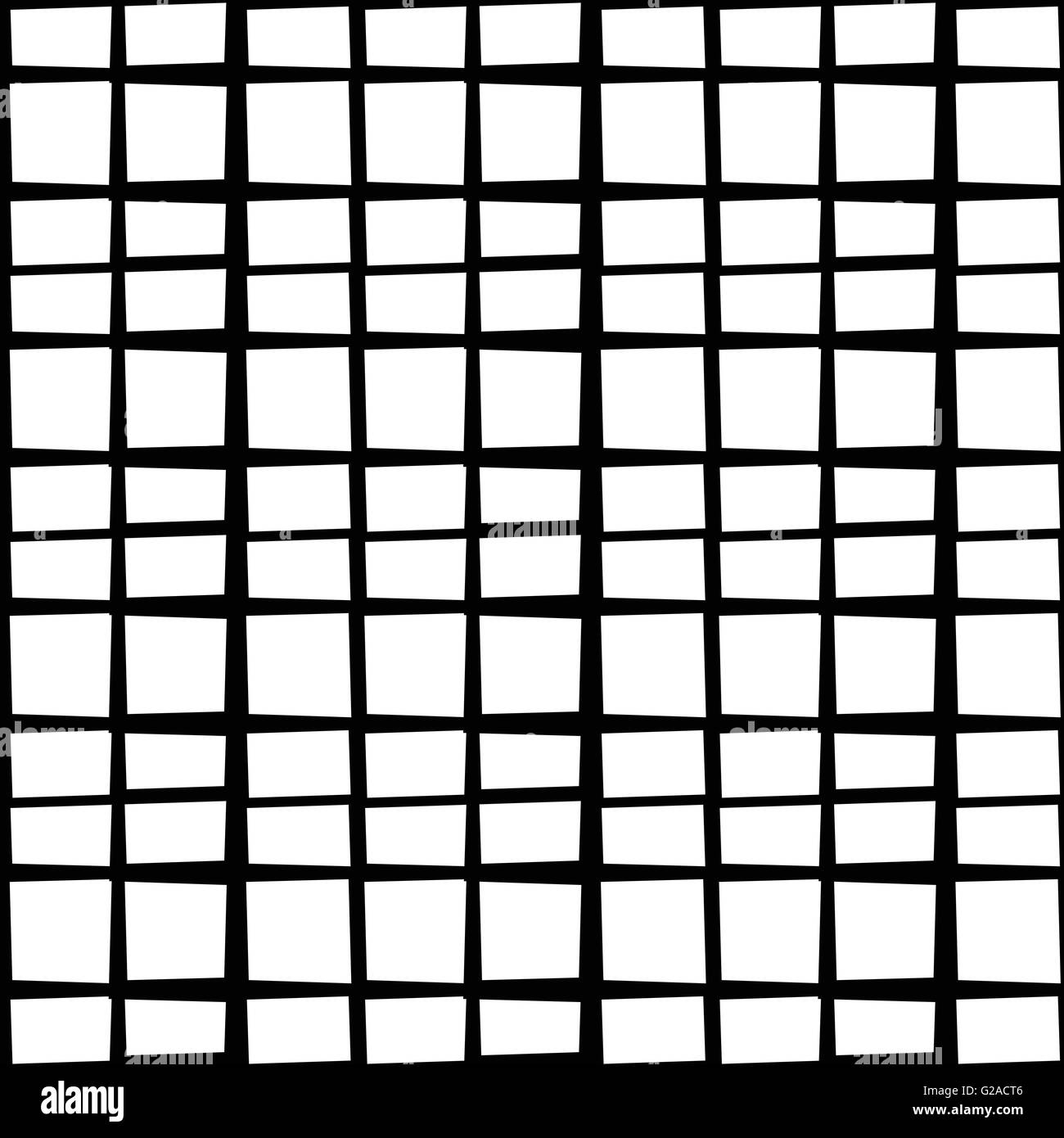 Cuadrícula irregular, patrón de malla con líneas irregulares. Perfectamente  repetibles Imagen Vector de stock - Alamy