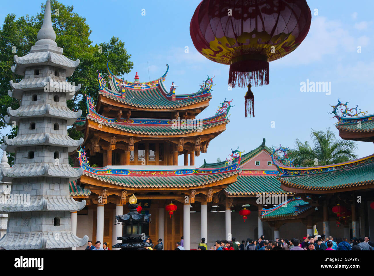 El Templo South Putuo, Xiamen, provincia de Fujian, China Foto de stock