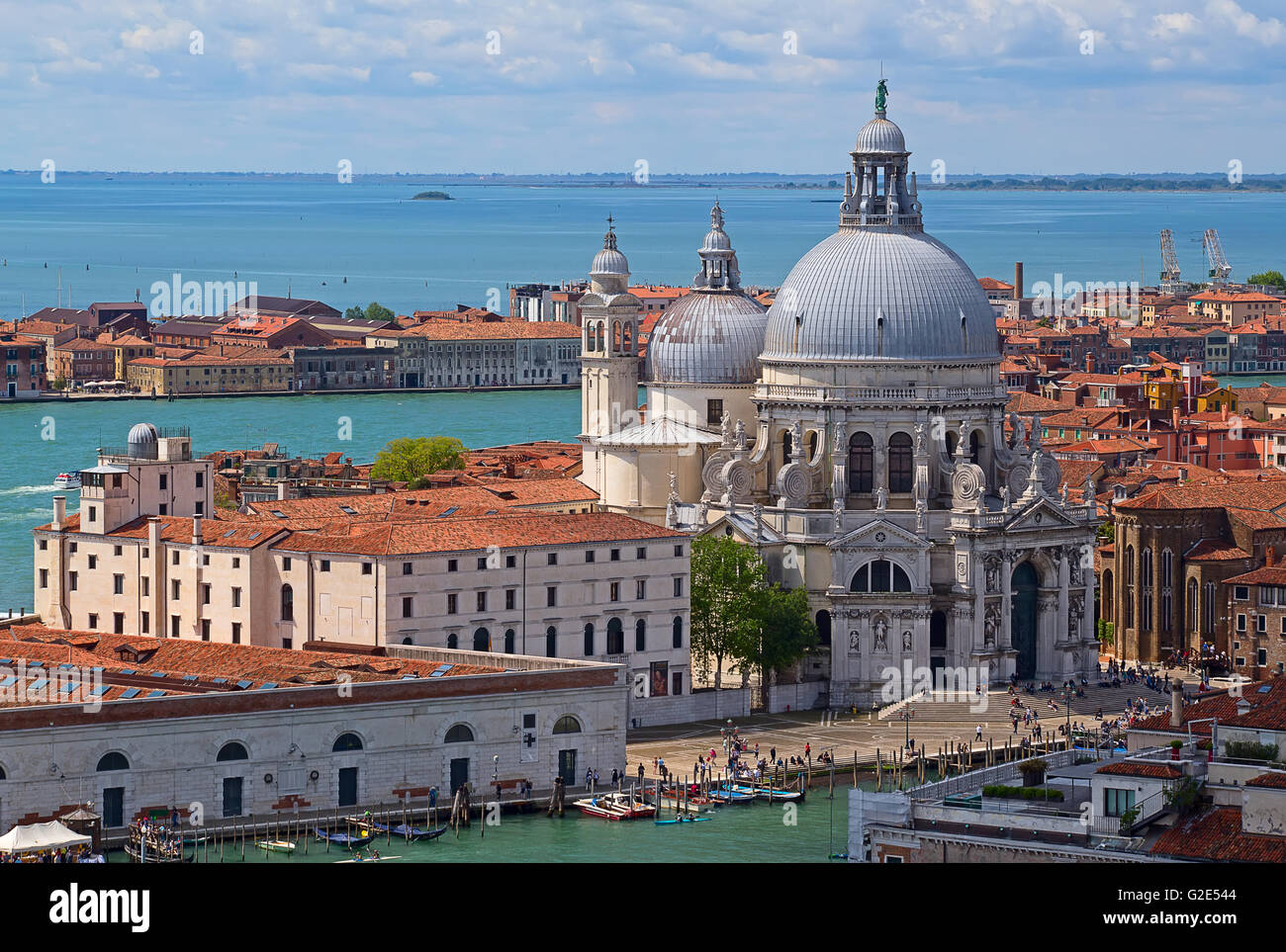 Vista aérea de la ciudad de Venecia, Italia Foto de stock