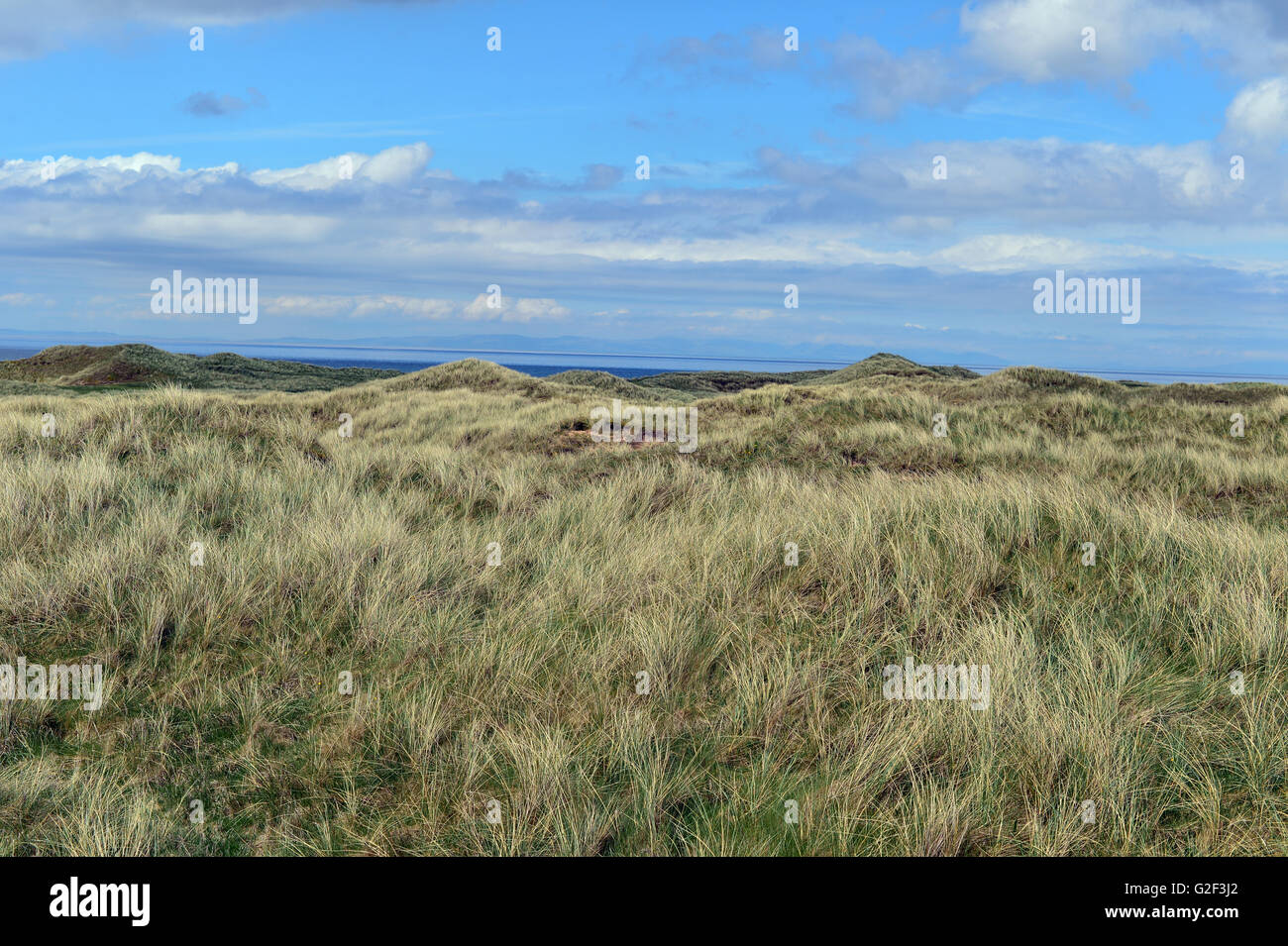 Machrihanish beach, Argyll, en la costa oeste de Escocia. Foto de stock