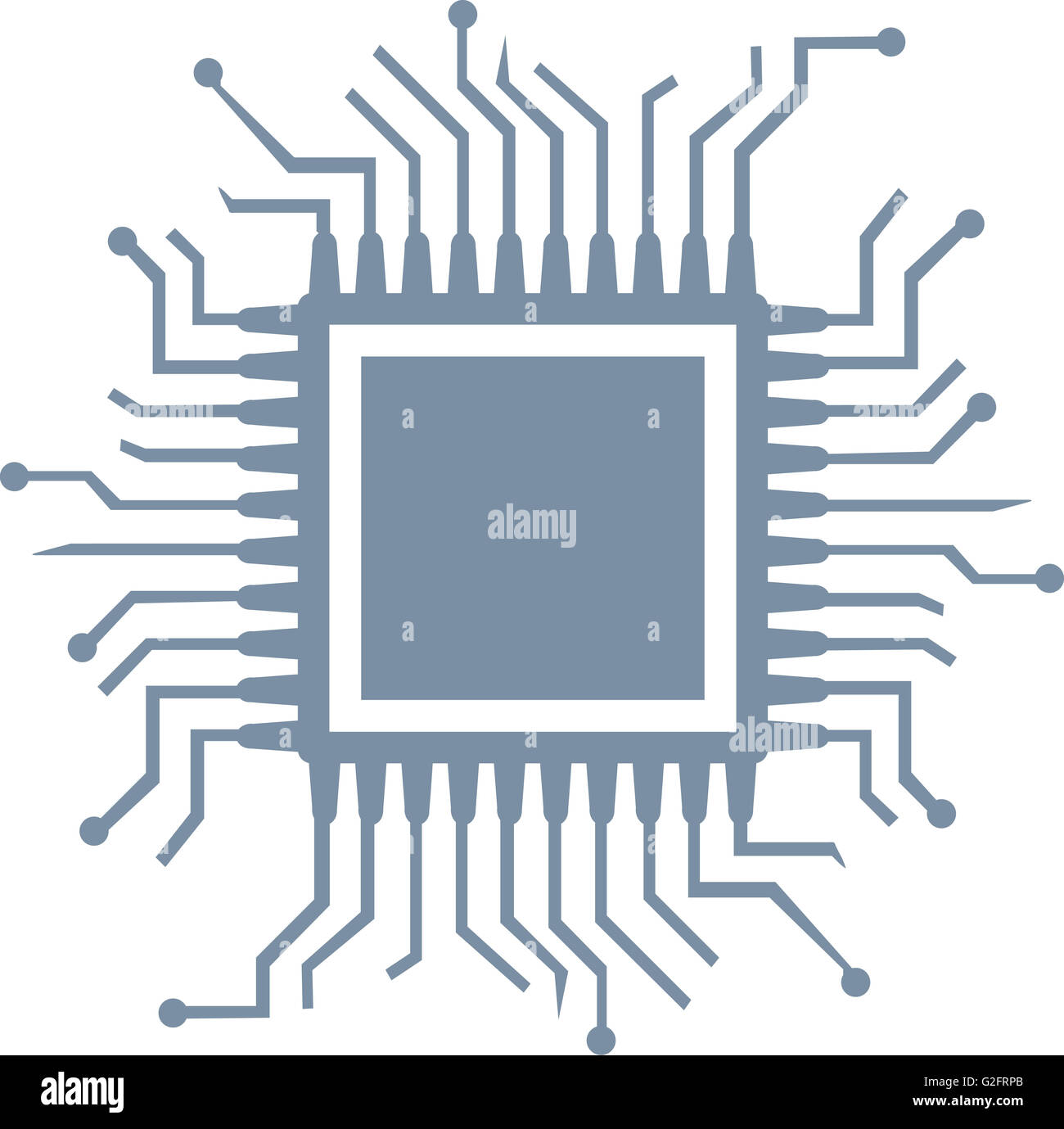 Chip de la CPU Foto de stock