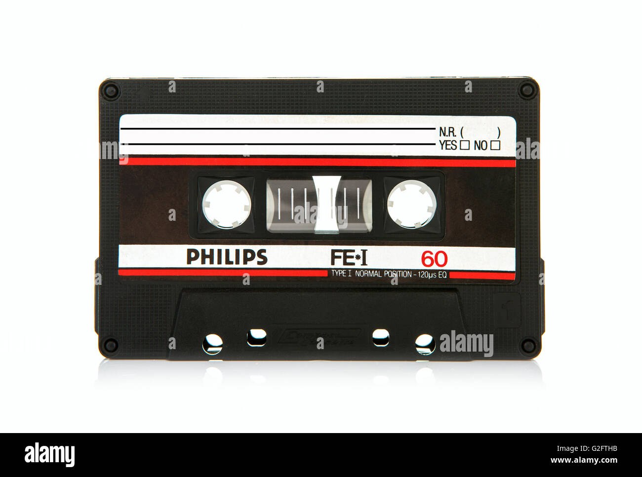Cerca de Philips FEI 60 cintas de cassette de audio compacto vintage Foto de stock