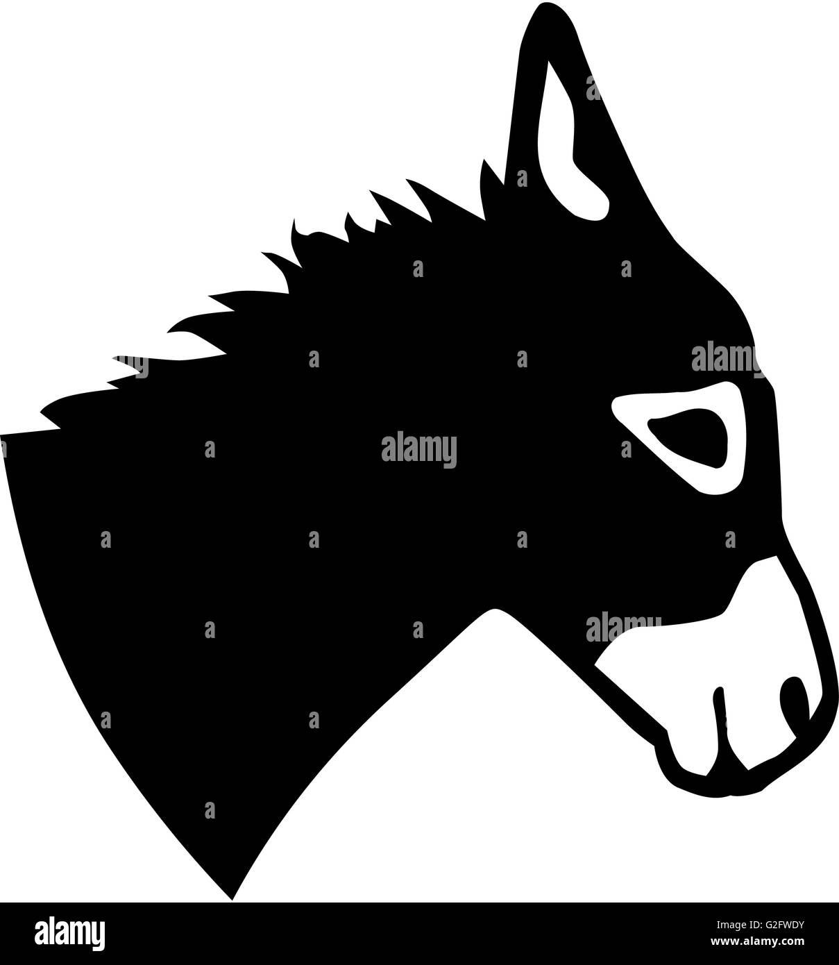 Vector de burro Imágenes de stock en blanco y negro Página 3 Alamy