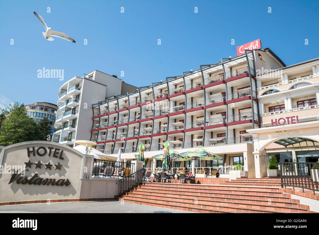 El Grifid - Hotel Vistamar, Golden Sands, Varna,Bulgaria Fotografía de  stock - Alamy