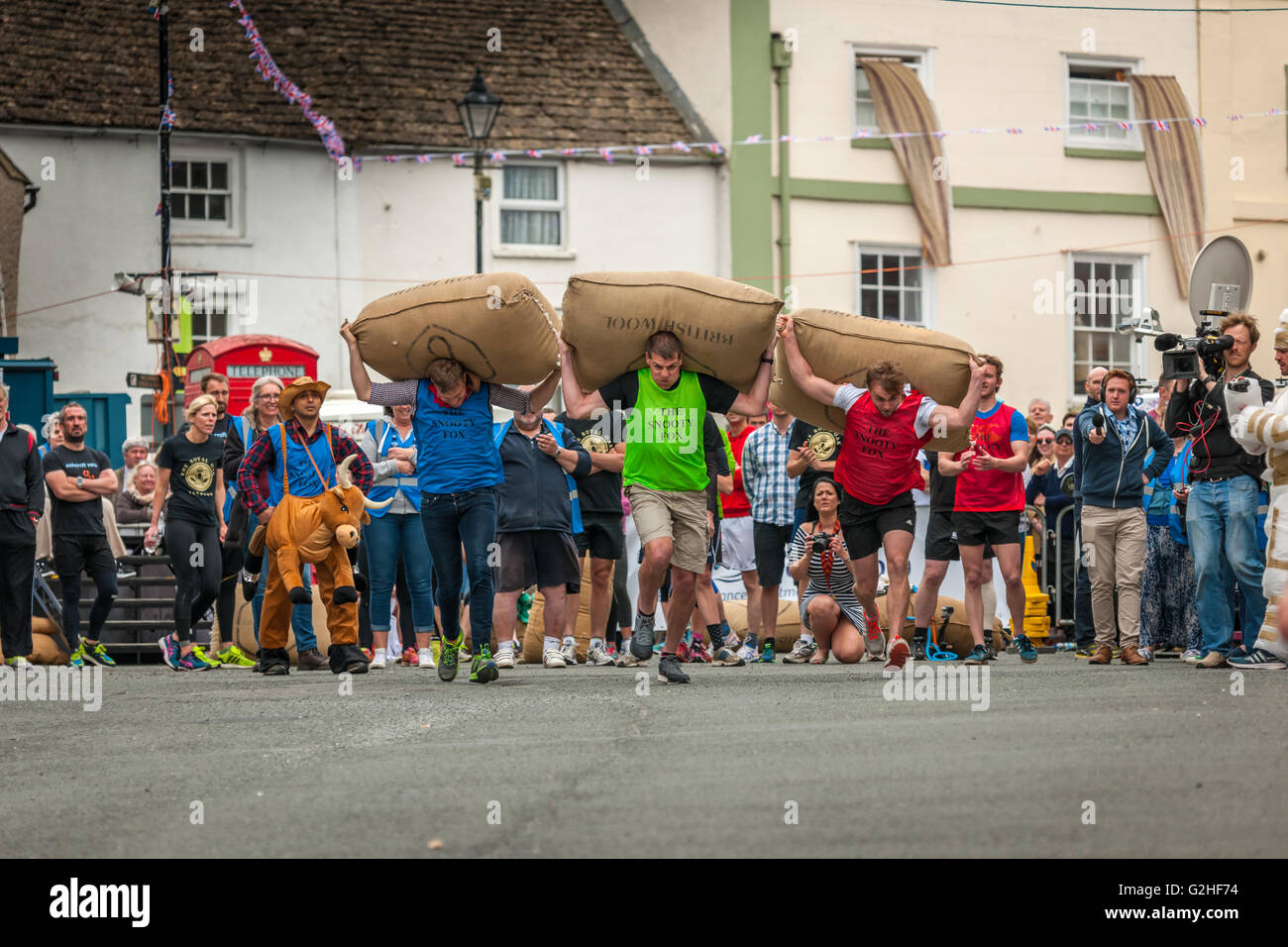 Tetbury razas Woolsack 2016 Foto de stock