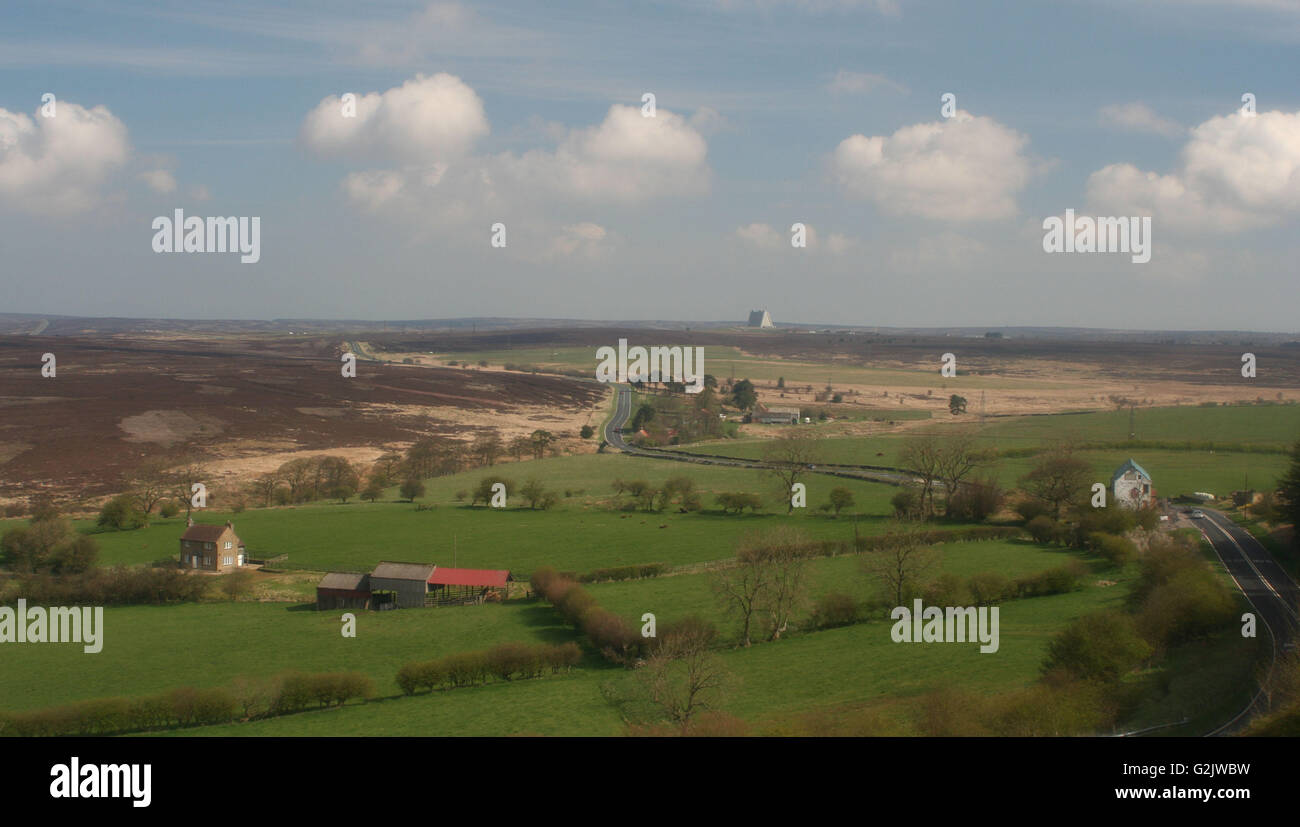 Y Fylingdales Saltersgate Moor Foto de stock