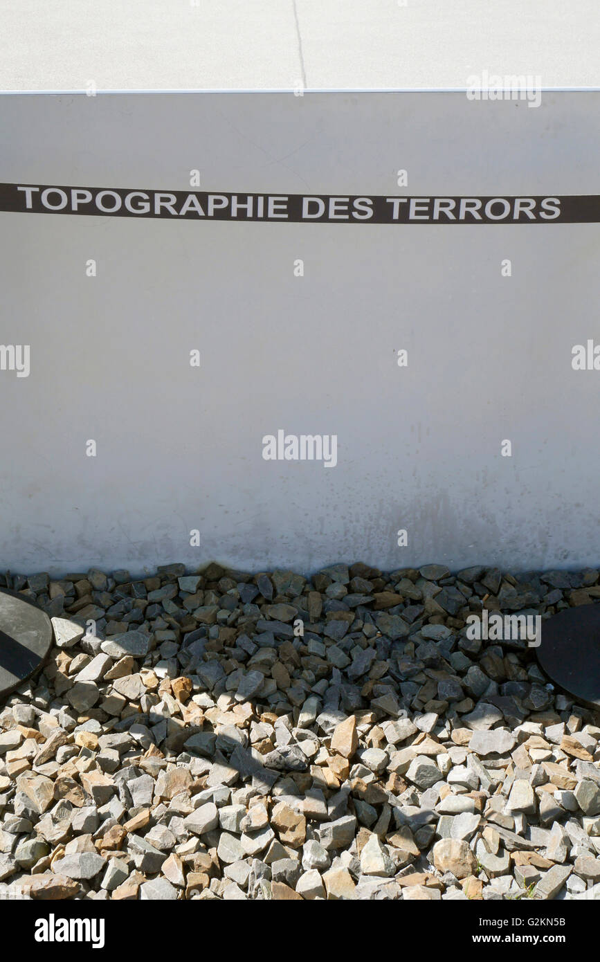 Alemania, Berlín, centro de documentación "Topografía del Terror" Foto de stock