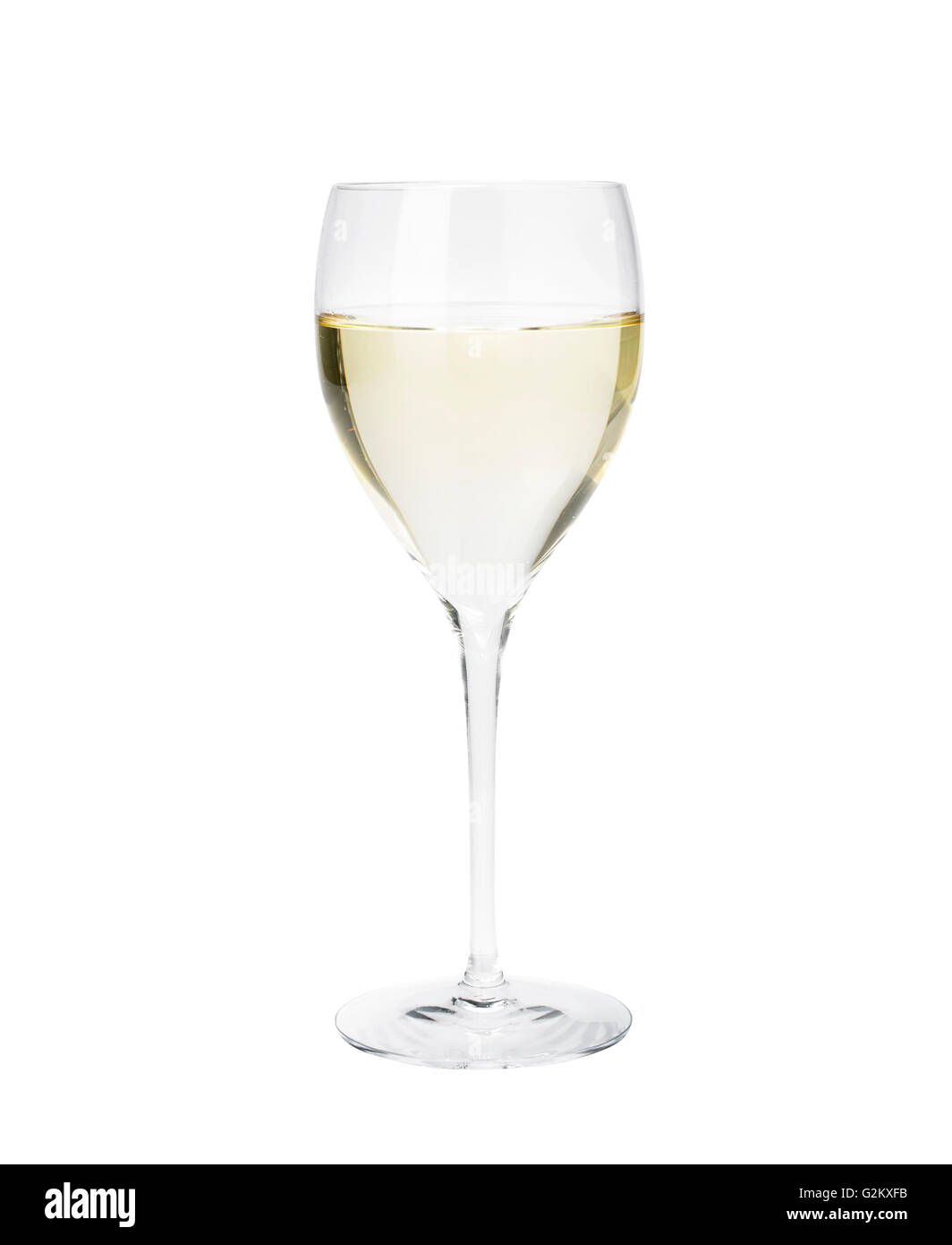 Copa de vino blanco Foto de stock