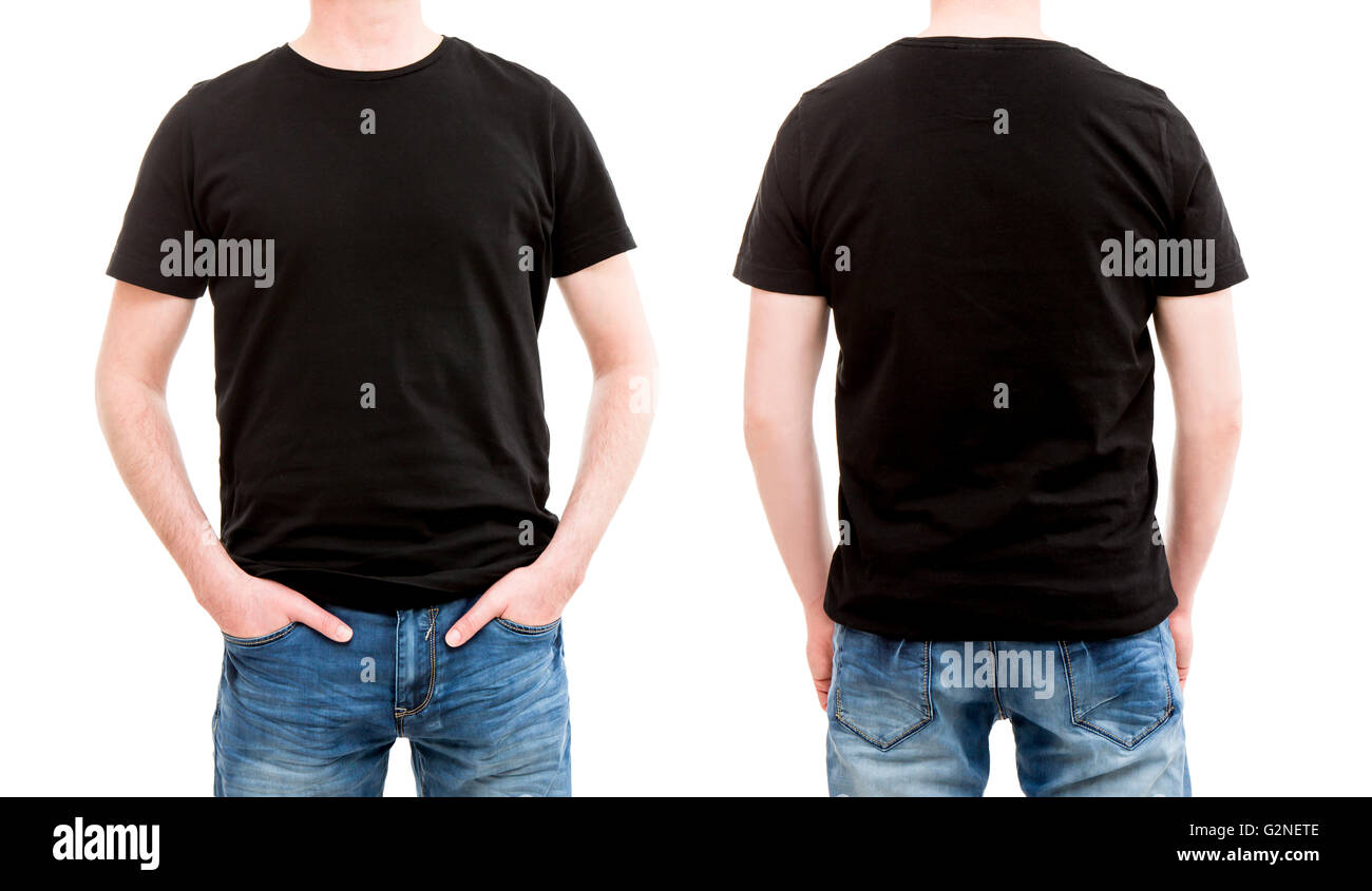 Plantilla de diseño de maqueta de camisetas negras para hombresespacio de  copia de maqueta