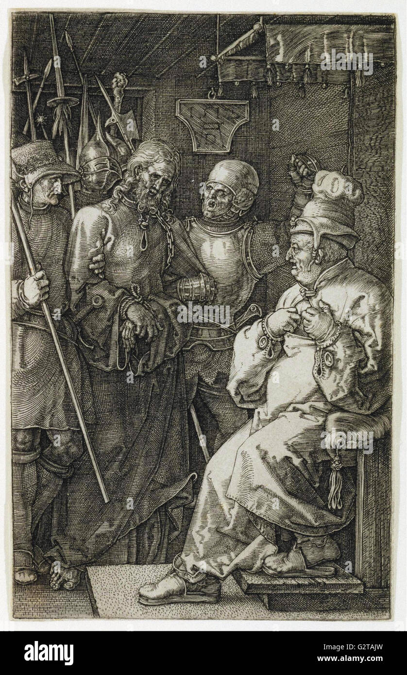 Albrecht Durer - Cristo ante Caifás - Foto de stock