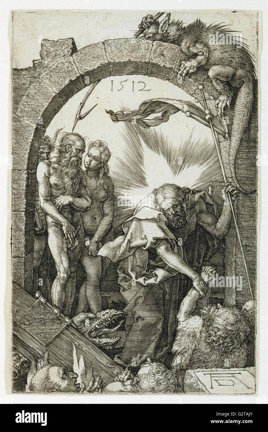 Albrecht Durer - Cristo en el Limbo. Foto de stock