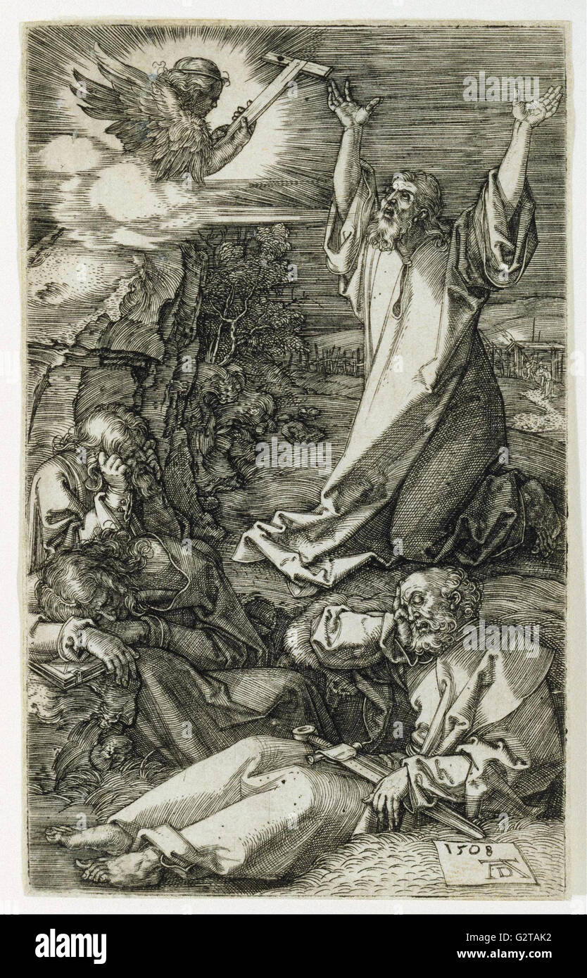 Albrecht Durer - Cristo en el Monte de los Olivos. Foto de stock