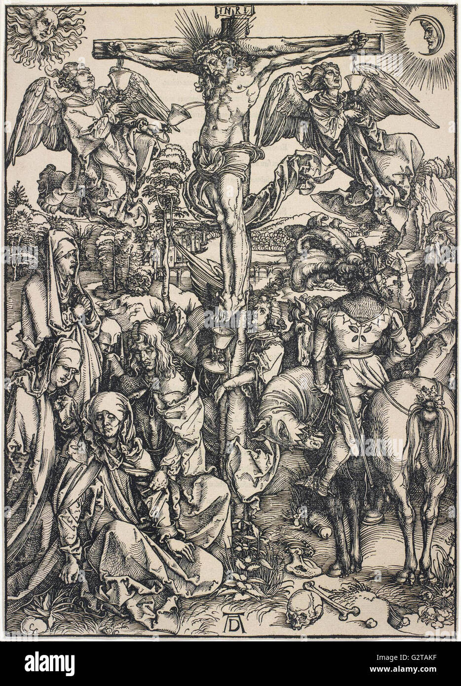 Albrecht Durer - La Crucifixión - Foto de stock