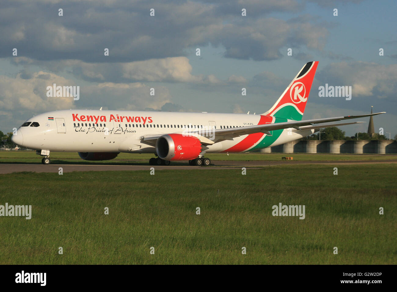 Kenya Kenya Airways 787 dreamliner Foto de stock