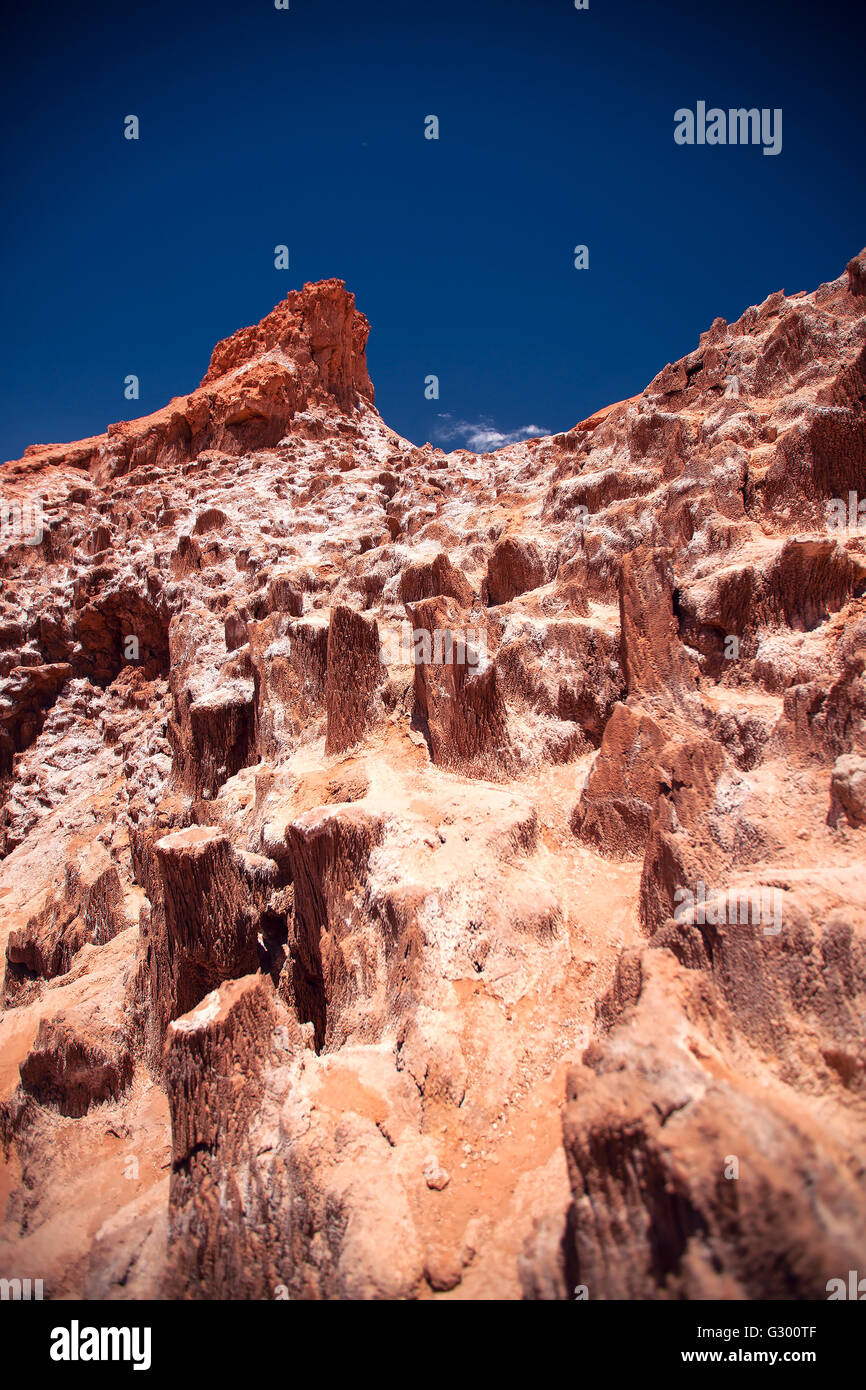 Valle de la Luna cerca de San Pedro de Atacama, Chile Foto de stock
