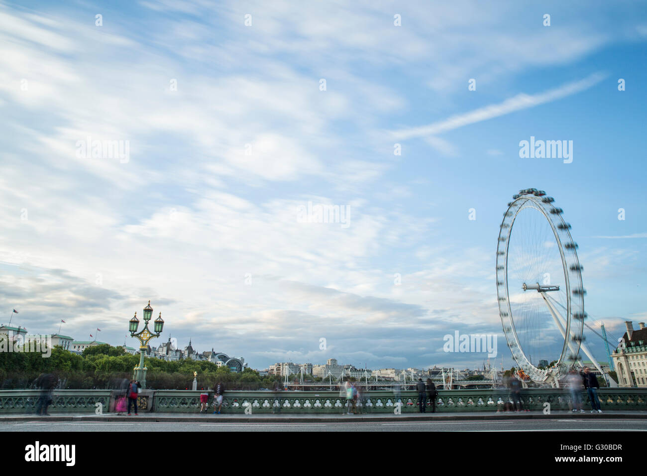 El puente de Westminster, London, England, Reino Unido, Europa Foto de stock