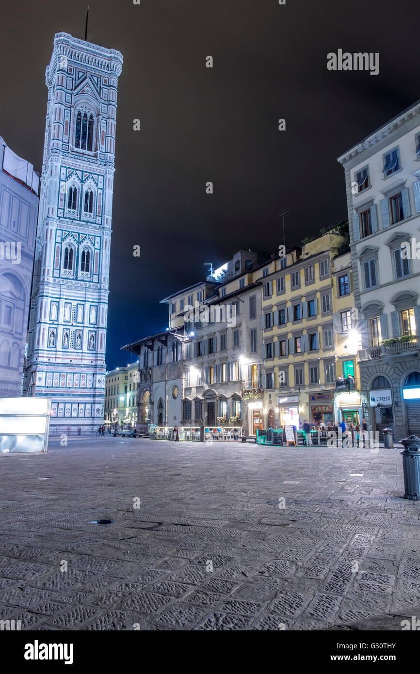 La Piazza del Duomo, Florencia, Italia Foto de stock