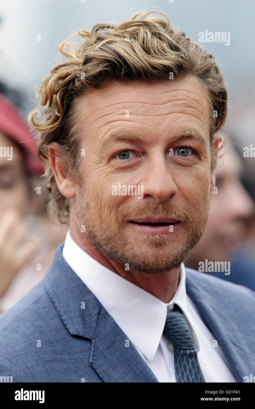 Hong Kong, China, Simon Baker, el Actor Foto de stock