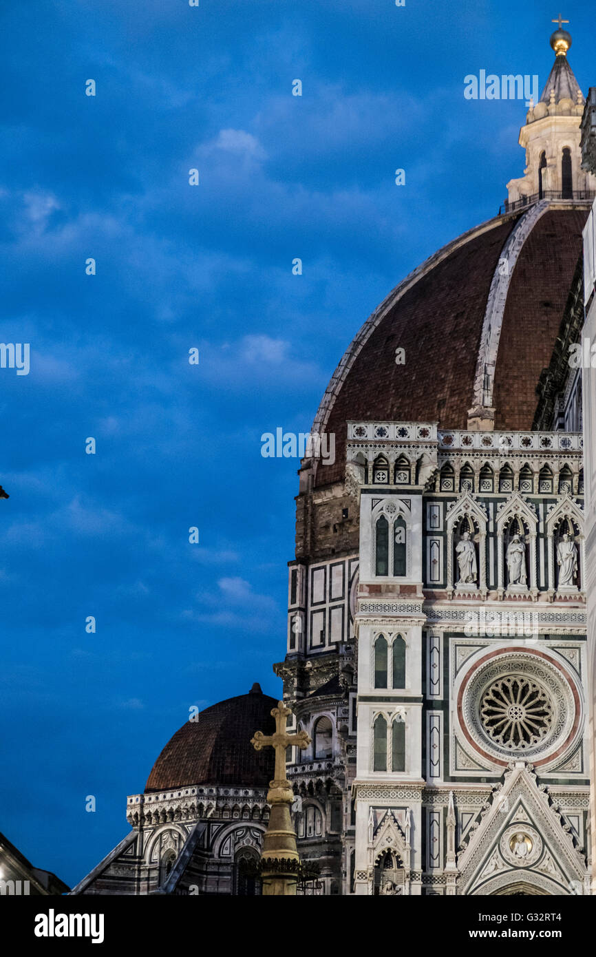 La Piazza del Duomo, Florencia, Italia Foto de stock