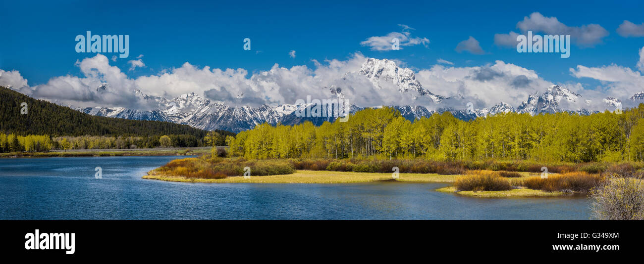 Ee.Uu., Wyoming, Rockies, Montañas Rocosas, Grand Teton, Parque Nacional, Foto de stock
