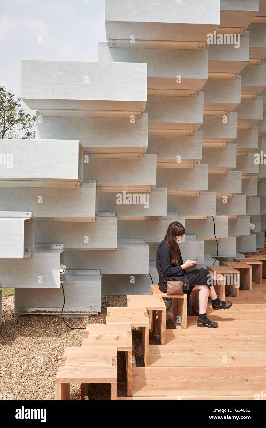 Verano Serpentine Pavilion 2016 diseñado por Bjarke Ingels (BIG) fuera de la Serpentine Gallery, Londres, Reino Unido. Foto de stock