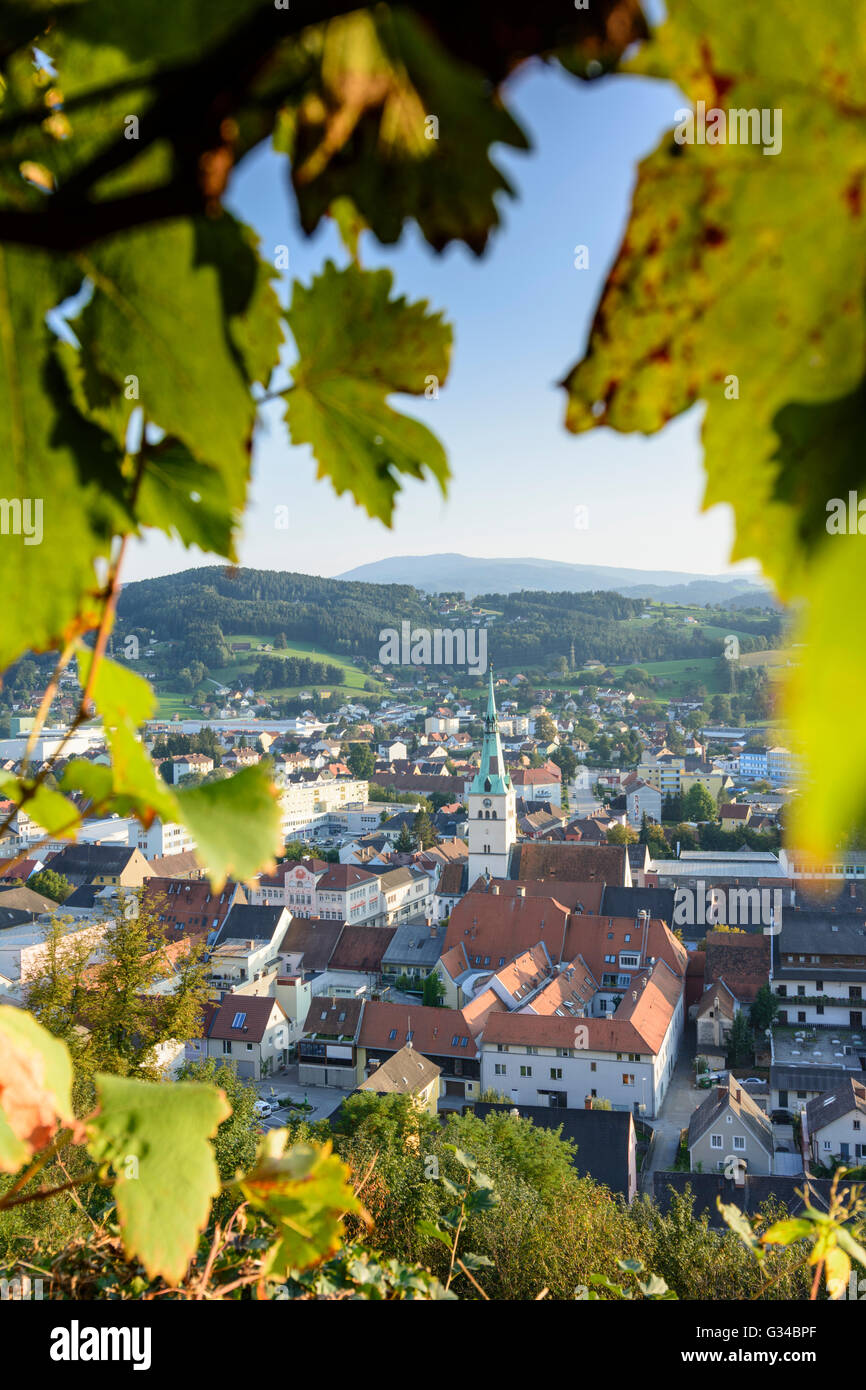 Con vistas al centro de Voitsberg Steiermark, Austria, Estiria, Voitsberg Südwest-Steiermark Foto de stock