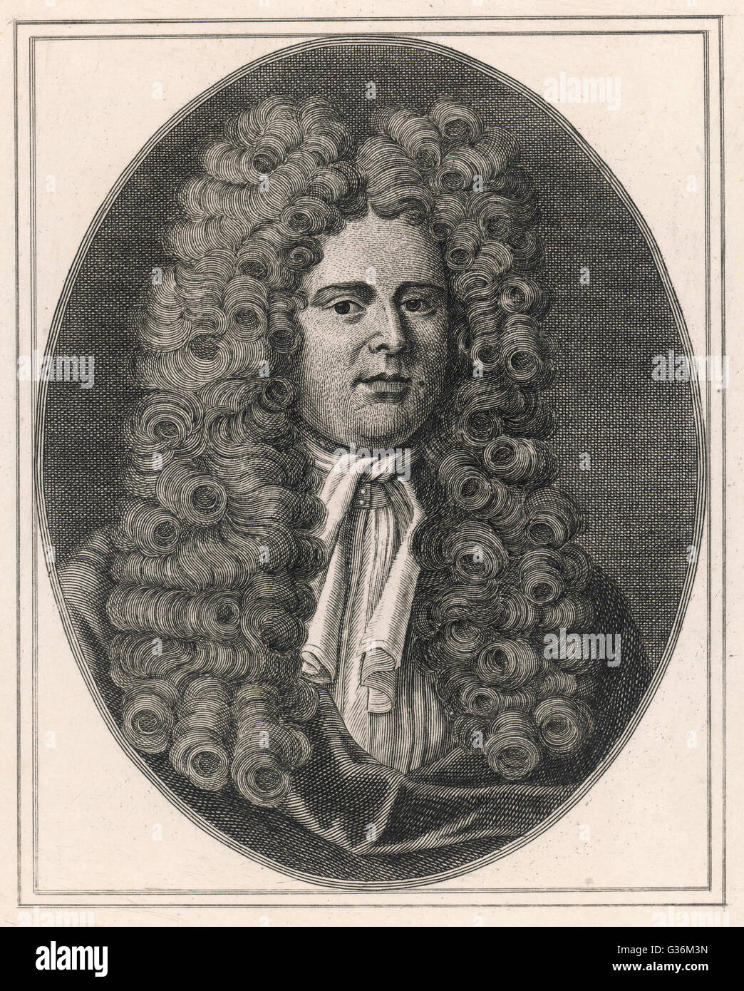 Daniel Defoe (1661-1731), periodista y novelista inglés Foto de stock