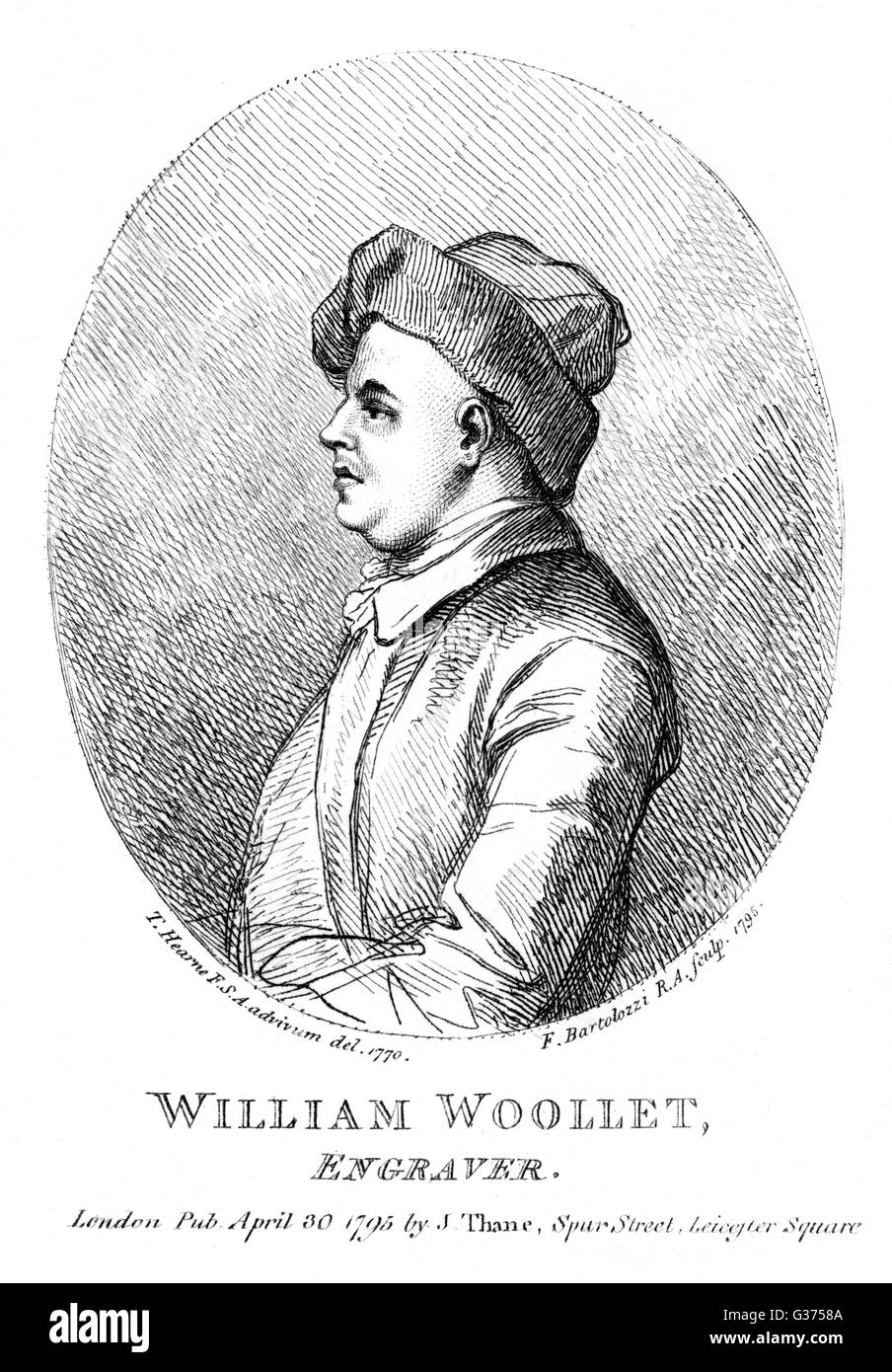 WILLIAM WOOLLETT grabador Fecha: 1735 - 1785 Foto de stock