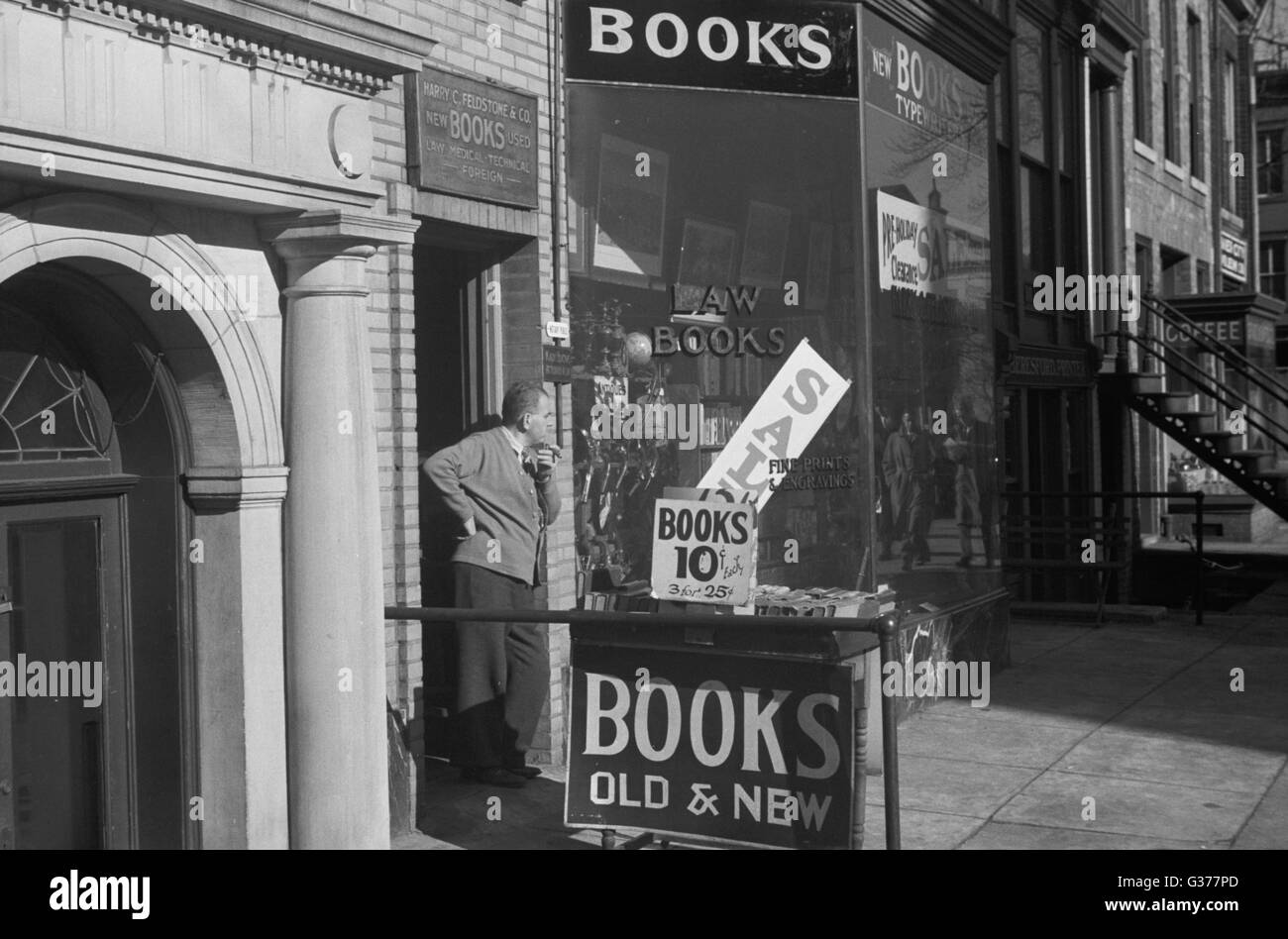 Librería, Washington, D.C. FECHA 1937 Nov. Foto de stock