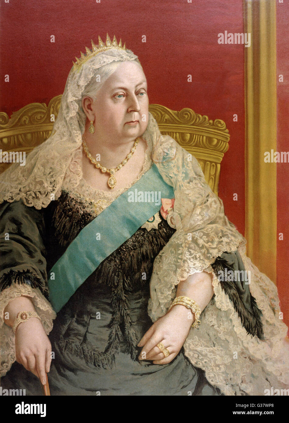 La reina Victoria Circa 1880. Fecha: 1819 - 1901 Foto de stock