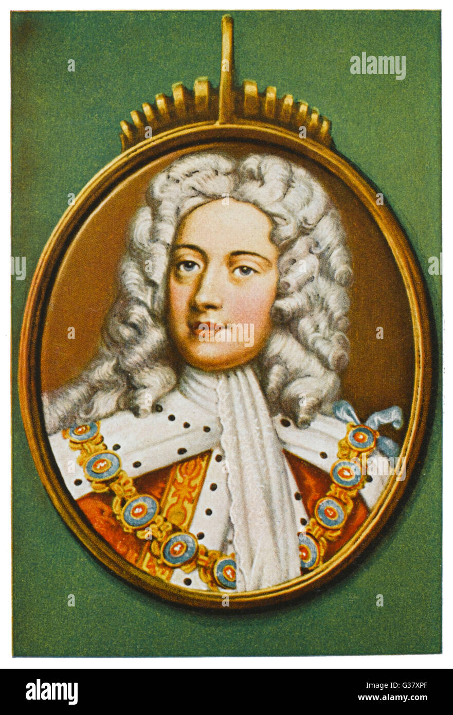 Rey Jorge II de Inglaterra Foto de stock