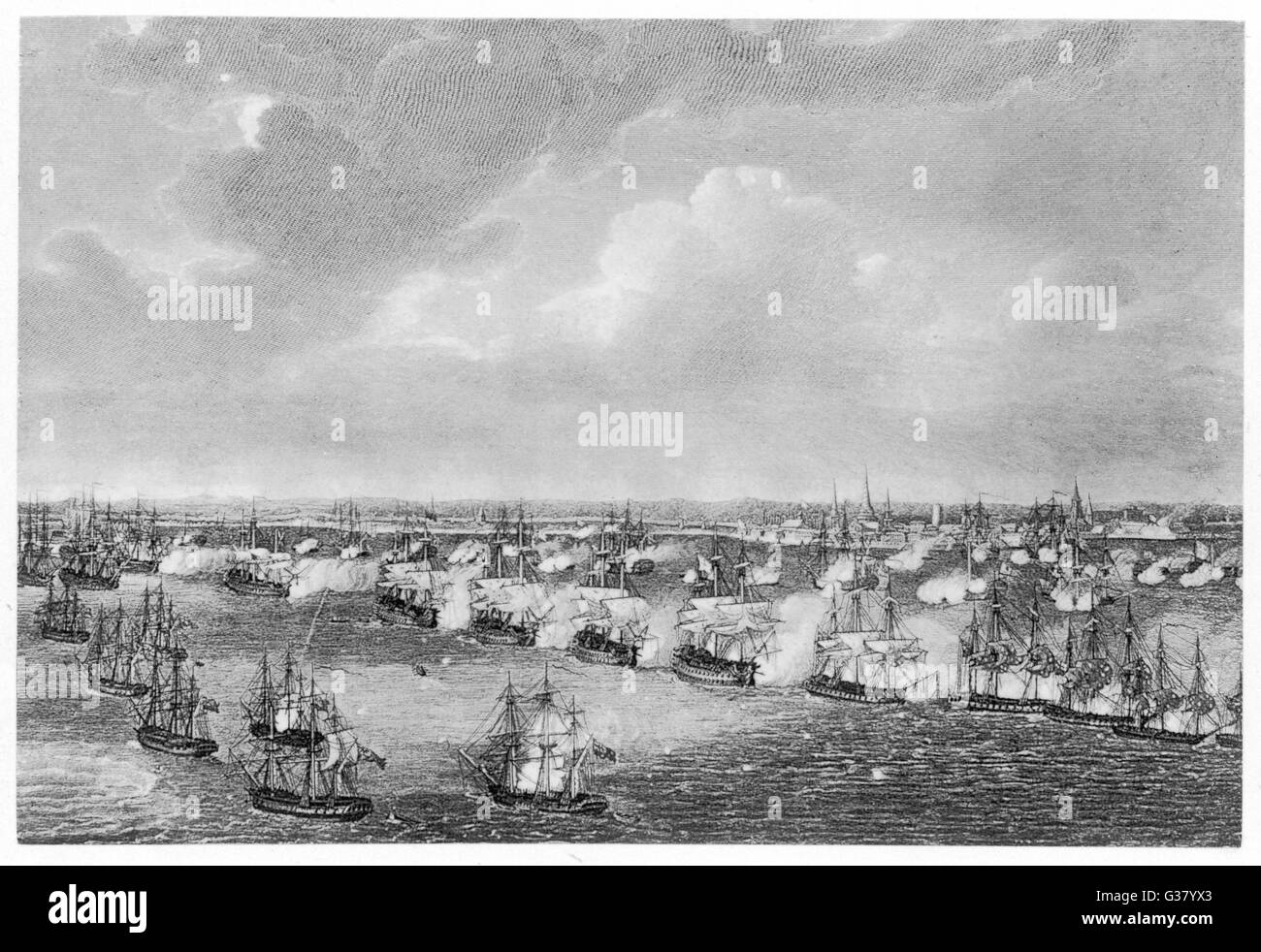 BATALLA DE COPENHAGUE Fotografía de stock Alamy