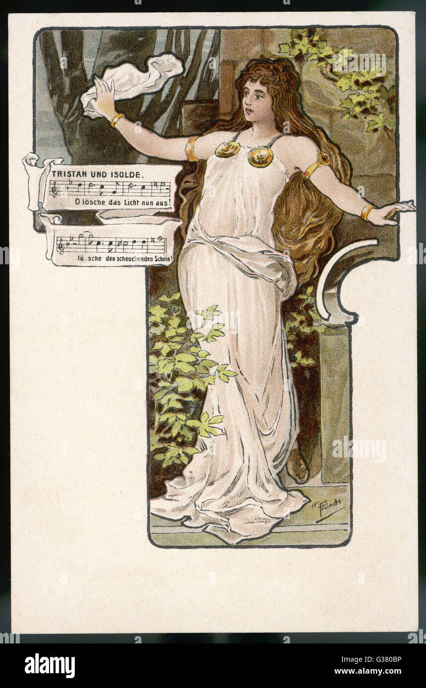'TRISTAN und Isolde' Fecha: circa 1900 Foto de stock