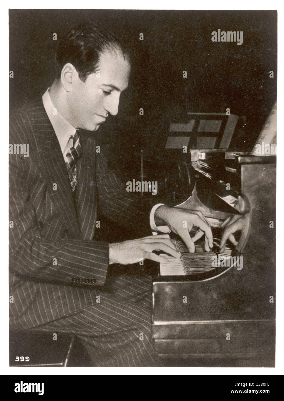 Compositor estadounidense George Gershwin. Fecha: 1898 - 1937 Foto de stock