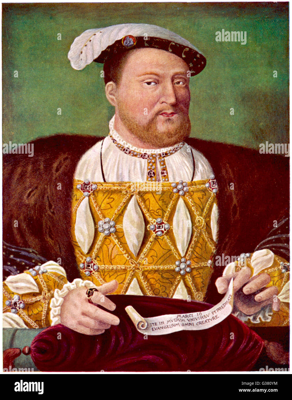 El rey Enrique VIII (1491 - 1547) Rey de Inglaterra 1509 - 1547 Foto de stock