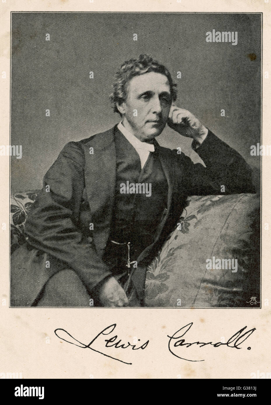 LEWIS CARROLL Nombre real : Charles Lutwidge Dodgson matemático inglés y escritor - creador de "Alicia" Fecha: 1832 - 1898 Foto de stock