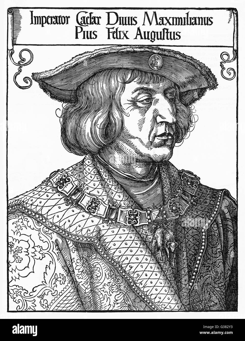 Maximiliano I Fecha: 1459 - 1519 Foto de stock