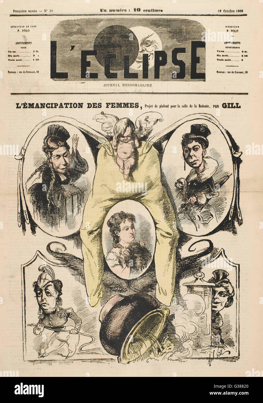 La nueva mujer en sus diversas formas Fecha: 1868 Foto de stock