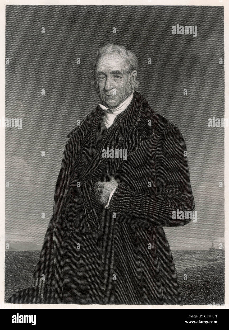 GEORGE Stephenson, ingeniero Fecha: 1781 - 1848 Foto de stock